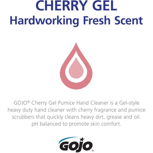 Gojo Cherry Gel Pumice Hand Cleaner 4 Gojo Cherry Gel Pumice Hand Cleaner - Image 4