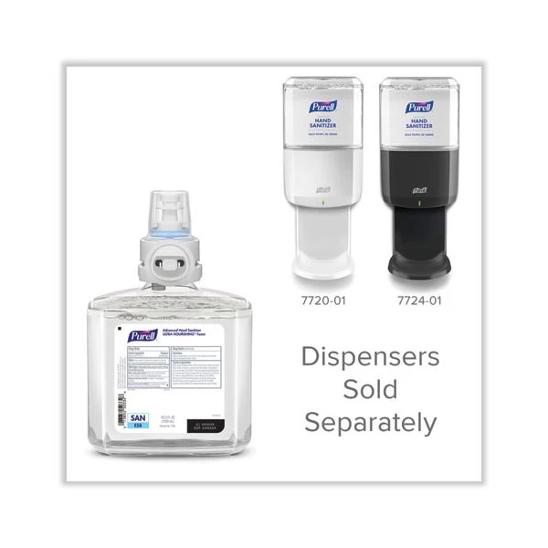 PURELL Advanced Foam Hand Sanitizer Refill, 1,200 ML, Natural Scent, For ES8 Dispensers, 2/Carton 3 PURELL Advanced Foam Hand Sanitizer Refill, 1,200 ML, Natural Scent, For ES8 Dispensers, 2/Carton - Image 3