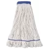 Boardwalk Super Loop Wet Mop Head, Cotton/Synthetic Fiber, 5" Headband, X-Large Size, White, 12/Carton