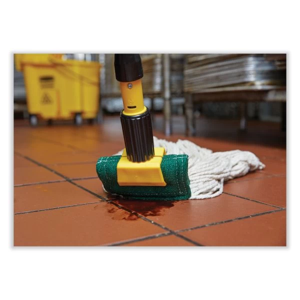 Rubbermaid Commercial Gripper Hardwood Mop Handle, 1.13" Dia X 60", Natural/Yellow 3 Rubbermaid Commercial Gripper Hardwood Mop Handle, 1.13" Dia X 60", Natural/Yellow - Image 3