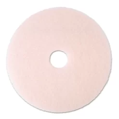 3M Ultra High-Speed Eraser Floor Burnishing Pad 3600, 20" Diameter, Pink, 5/Carton
