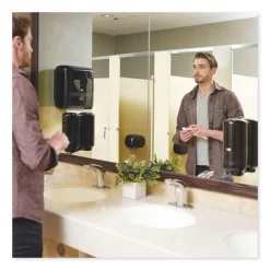 Tork Elevation Foam Skincare Automatic Dispenser With Intuition Sensor, 1 L/33 Oz, 4.45" X 5.12" X 10.94", Black -Professional cleaning tool store 301feb27cce20d51ff7da0ca28ae59d0ec