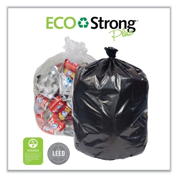 Eco Strong Plus Can Liners, 40 Gal, 14 Microns, 40 X 46 Natural, 250/Carton 3 Eco Strong Plus Can Liners, 40 Gal, 14 Microns, 40 X 46 Natural, 250/Carton - Image 3