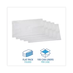 Boardwalk Linear Low Density Industrial Can Liners, 56 Gal, 0.9 Mil, 43 X 47, White, 100/Carton -Professional cleaning tool store 322b604249a1552ef18c553ee59a8a625d