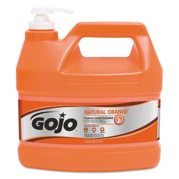 GOJO NATURAL ORANGE Pumice Hand Cleaner, Citrus, 1 Gal Pump Bottle, 4/Carton 1 GOJO NATURAL ORANGE Pumice Hand Cleaner, Citrus, 1 Gal Pump Bottle, 4/Carton