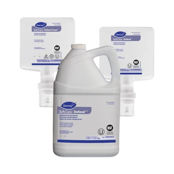 Diversey Soft Care Defend Handwash For IntelliCare Dispensers, Fragrance-Free, 1.2 L Refill, 6/Carton 2 Diversey Soft Care Defend Handwash For IntelliCare Dispensers, Fragrance-Free, 1.2 L Refill, 6/Carton - Image 2