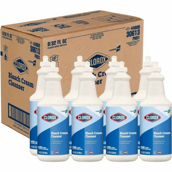 Clorox Bleach Cream Cleanser, Fresh Scent, 32 Oz Bottle, 8/Carton 5 Clorox Bleach Cream Cleanser, Fresh Scent, 32 Oz Bottle, 8/Carton - Image 5
