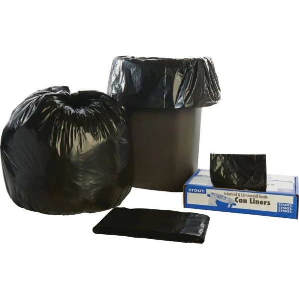 Stout By Envision Total Recycled Content Plastic Trash Bags, 33 Gal, 1.5 Mil, 33" X 40", Brown/Black, 100/Carton 3 Stout By Envision Total Recycled Content Plastic Trash Bags, 33 Gal, 1.5 Mil, 33" X 40", Brown/Black, 100/Carton - Image 3