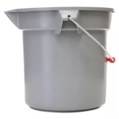Rubbermaid Commercial 14 Quart Round Utility Bucket, Plastic, Gray, 12" Dia 6 Rubbermaid Commercial 14 Quart Round Utility Bucket, Plastic, Gray, 12" Dia -Professional cleaning tool store 345186b4461a695961a41863c51f813467