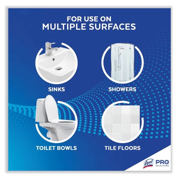 Professional LYSOL Brand Disinfectant Heavy-Duty Bathroom Cleaner Concentrate, Lime, 1 Gal Bottle 2 Professional LYSOL Brand Disinfectant Heavy-Duty Bathroom Cleaner Concentrate, Lime, 1 Gal Bottle - Image 2