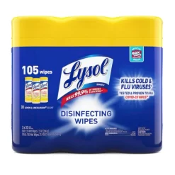 LYSOL Brand Disinfecting Wipes, 1-Ply, 7 X 7.25, Lemon And Lime Blossom, White, 35 Wipes/Canister, 3 Canisters/Pack, 4 Packs/Carton -Professional cleaning tool store 35a33c80f898fbd2cdc587c0e97f3cc9d9
