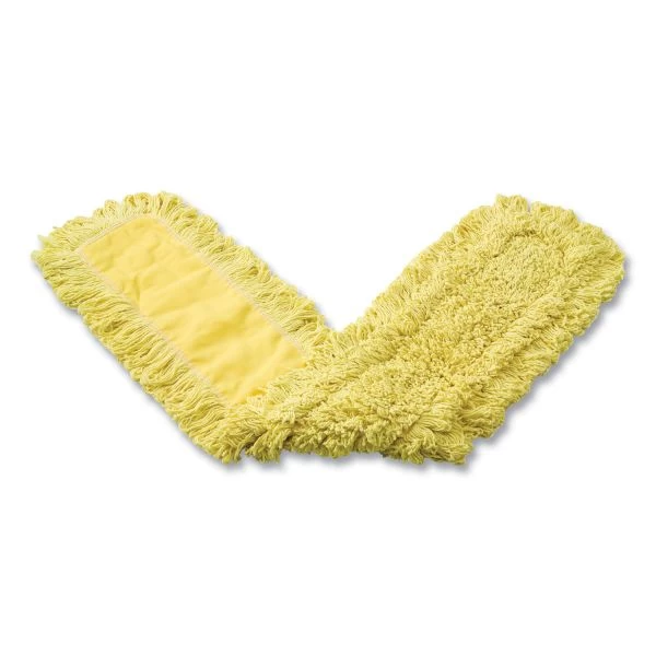 Rubbermaid Commercial Trapper Commercial Dust Mop, Looped-end Launderable, 5" X 36", Yellow 2 Rubbermaid Commercial Trapper Commercial Dust Mop, Looped-end Launderable, 5" X 36", Yellow - Image 2