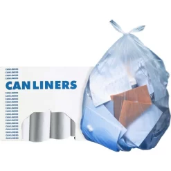 Heritage AccuFit 23 Gallon Trash Bags, Clear, Low-Density, 0.90 Mil, 200/Carton
