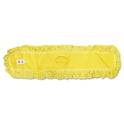 Rubbermaid Commercial Trapper Commercial Dust Mop, Looped-end Launderable, 5" X 48", Yellow