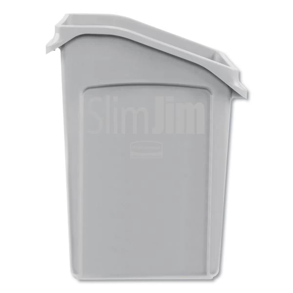 Rubbermaid Commercial Slim Jim Under-Counter Container, 23 Gal, Polyethylene, Gray 2 Rubbermaid Commercial Slim Jim Under-Counter Container, 23 Gal, Polyethylene, Gray - Image 2
