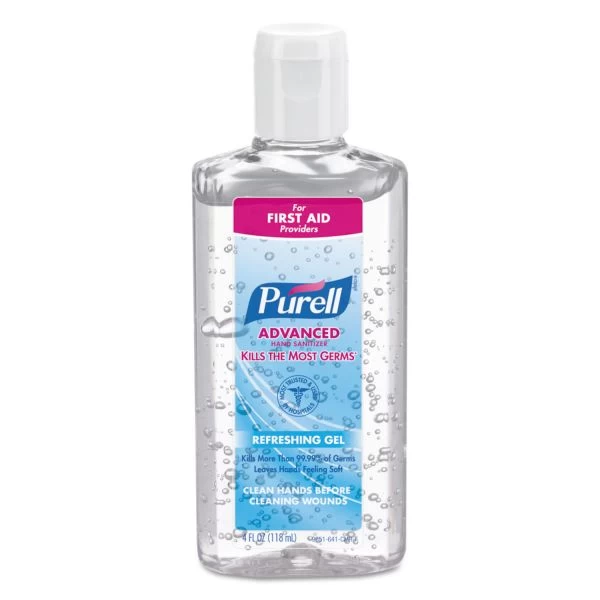 PURELL Advanced Refreshing Gel Hand Sanitizer, 4 Oz Flip-Cap Bottle, Clean Scent, 24/Carton 1 PURELL Advanced Refreshing Gel Hand Sanitizer, 4 Oz Flip-Cap Bottle, Clean Scent, 24/Carton