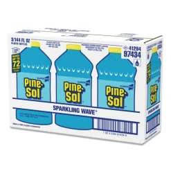Pine-Sol All Purpose Cleaner, Sparkling Wave, 144 Oz Bottle, 3/Carton 17 Pine-Sol All Purpose Cleaner, Sparkling Wave, 144 Oz Bottle, 3/Carton -Professional cleaning tool store 38f21bc741b18ae6227f33b2456ce06fdd