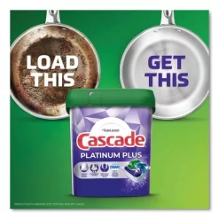 Cascade Platinum Plus ActionPacs Dishwasher Detergent Pods, 1.46 Oz Bag, 3 Pods/Bag, 30 Bags/Carton -Professional cleaning tool store 3a19be54ffb3d92e1411095b96fa56d5e1