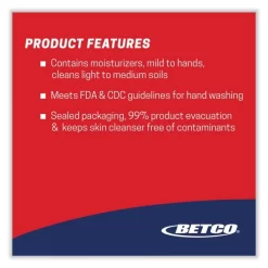 Betco Antibacterial Foaming Skin Cleanser 12 Betco Antibacterial Foaming Skin Cleanser -Professional cleaning tool store 3a6f3d08d1e9648406f213a2f1abbff8d6