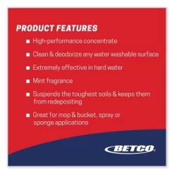Betco Top Flite All-Purpose Cleaner, Mint Scent, 1 Gal Bottle, 4/Carton 14 Betco Top Flite All-Purpose Cleaner, Mint Scent, 1 Gal Bottle, 4/Carton -Professional cleaning tool store 3abdd87d13580d46fba0d4a9cea1edf2bb