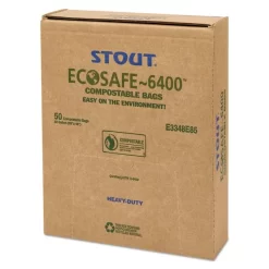 Stout By Envision EcoSafe-6400 Bags, 32 Gal, 0.85 Mil, 33" X 48", Green, 50/Box 15 Stout By Envision EcoSafe-6400 Bags, 32 Gal, 0.85 Mil, 33" X 48", Green, 50/Box -Professional cleaning tool store 3bac48e71e96383975aad0ef0168c30fd9