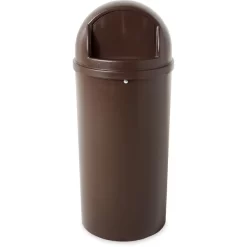 Rubbermaid Commercial Marshal Classic Container, 15 Gal, Plastic, Brown -Professional cleaning tool store 3ce657a3cab87b1842b65703b2483dc191