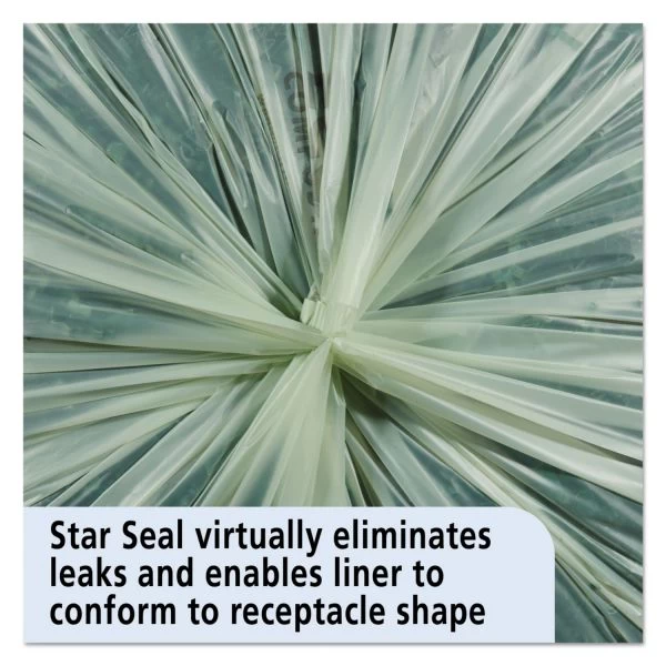 Stout By Envision EcoSafe-6400 Bags, 32 Gal, 0.85 Mil, 33" X 48", Green, 50/Box 2 Stout By Envision EcoSafe-6400 Bags, 32 Gal, 0.85 Mil, 33" X 48", Green, 50/Box - Image 2