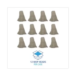 Boardwalk Mop Head, Economical Lie-Flat Head, Cotton Fiber, 32oz, White, 12/Carton -Professional cleaning tool store 3ef31a0f4ccb2865edf1146f85b6c5f7ff