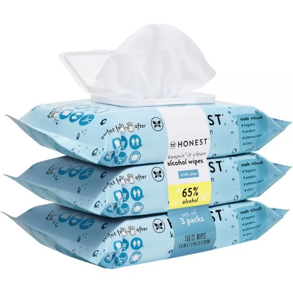 The Honest Company Sanitizing Wipes, 2 Oz, Pack Of 3 5 The Honest Company Sanitizing Wipes, 2 Oz, Pack Of 3 - Image 5