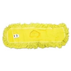 Rubbermaid Commercial Trapper Commercial Dust Mop, Looped-end Launderable, 5" X 24", Yellow