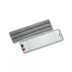 Unger OmniClean Microfiber Pads, 16", Gray, 5/Pack