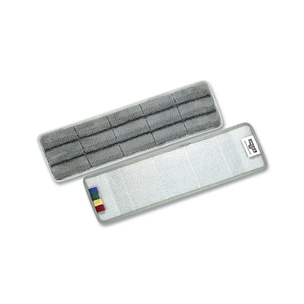 Unger OmniClean Microfiber Pads, 16", Gray, 5/Pack 1 Unger OmniClean Microfiber Pads, 16", Gray, 5/Pack