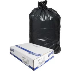 Genuine Joe Slim Jim 23 Gallon Trash Bags, Black, Low-Density, 1 Mil, 150/Box