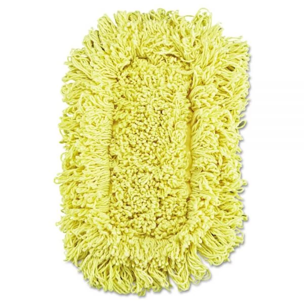 Rubbermaid Commercial Trapper Looped-End Dust Mop Head, 12 X 5, Yellow, 12/Carton 1 Rubbermaid Commercial Trapper Looped-End Dust Mop Head, 12 X 5, Yellow, 12/Carton
