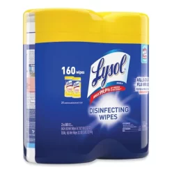 LYSOL Brand Disinfecting Wipes, 1-Ply, 7 X 7.25, Lemon And Lime Blossom, White, 80 Wipes/Canister, 2 Canisters/Pack, 3 Packs/Carton 14 LYSOL Brand Disinfecting Wipes, 1-Ply, 7 X 7.25, Lemon And Lime Blossom, White, 80 Wipes/Canister, 2 Canisters/Pack, 3 Packs/Carton -Professional cleaning tool store 424f05267ece21f9a43792440091faf31f
