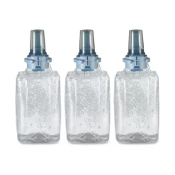 PURELL Advanced Hand Sanitizer Green Certified Gel Refill, For ADX-12 Dispensers, 1,200 ML, Fragrance-Free, 3/Carton