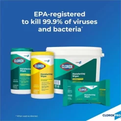 Clorox Disinfecting Wipes, 1-Ply, 7 X 8, Lemon Fresh, White, 75/Canister, 6/Carton 12 Clorox Disinfecting Wipes, 1-Ply, 7 X 8, Lemon Fresh, White, 75/Canister, 6/Carton -Professional cleaning tool store 43abcaaead9717bae728f1ffe21310972f 2