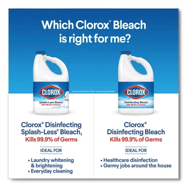 Clorox Regular Bleach With CloroMax Technology, 81 Oz Bottle, 6/Carton 3 Clorox Regular Bleach With CloroMax Technology, 81 Oz Bottle, 6/Carton - Image 3