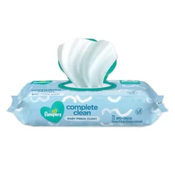 Pampers® Pampers Complete Clean Baby Wipes, 1-Ply, Baby Fresh, 7 X 6.8, White, 72 Wipes/Pack, 8 Packs/Carton