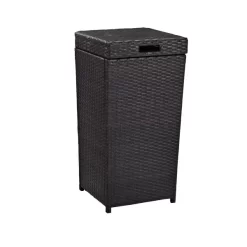 Palm Harbor Outdoor Wicker Trash Bin