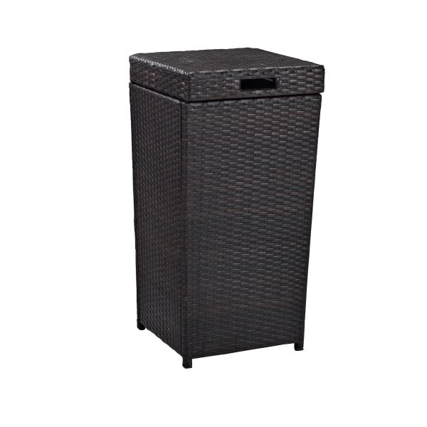 Palm Harbor Outdoor Wicker Trash Bin 1 Palm Harbor Outdoor Wicker Trash Bin
