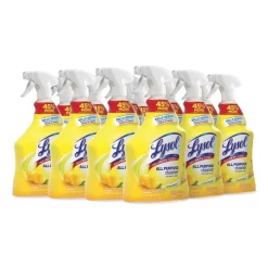 LYSOL Brand Ready-to-Use All-Purpose Cleaner, Lemon Breeze, 32 Oz Spray Bottle, 12/Carton