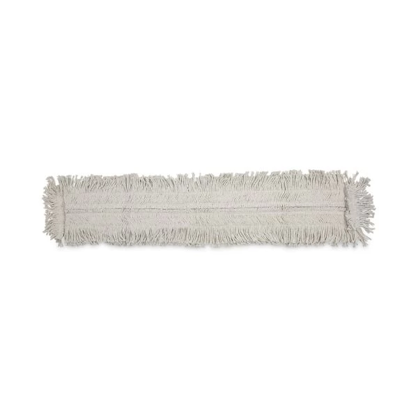 Boardwalk Mop Head, Dust, Disposable, Cotton/Synthetic Fibers, 48 X 5, White 1 Boardwalk Mop Head, Dust, Disposable, Cotton/Synthetic Fibers, 48 X 5, White