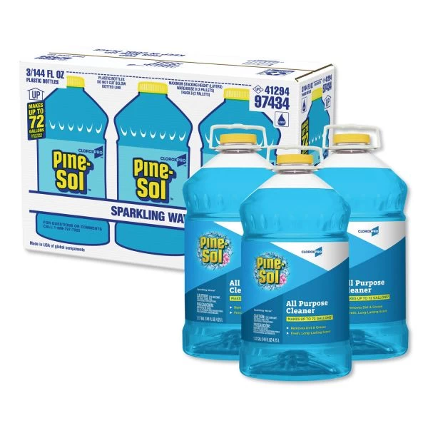Pine-Sol All Purpose Cleaner, Sparkling Wave, 144 Oz Bottle, 3/Carton 1 Pine-Sol All Purpose Cleaner, Sparkling Wave, 144 Oz Bottle, 3/Carton
