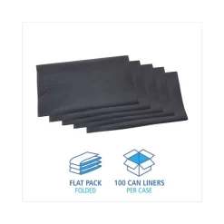 Boardwalk Linear Low Density Industrial Can Liners, 45 Gal, 1.3 Mil, 40 X 46, Gray, 100/Carton -Professional cleaning tool store 4d05489ead66850fcf976a3a57b3a600e2