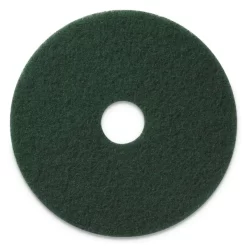 Americo Scrubbing Pads, 17" Diameter, Green, 5/Carton