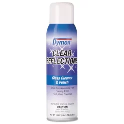 Dymon Clear Reflections Mirror And Glass Cleaner, 20 Oz Aerosol Spray, 12/Carton