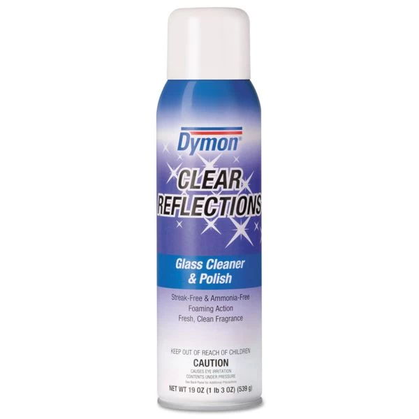 Dymon Clear Reflections Mirror And Glass Cleaner, 20 Oz Aerosol Spray, 12/Carton 1 Dymon Clear Reflections Mirror And Glass Cleaner, 20 Oz Aerosol Spray, 12/Carton