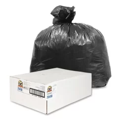 Genuine Joe 16 Gallon Trash Bags, Black, Low-Density, 0.35 Mil Thickness, 1,000/Carton -Professional cleaning tool store 4db8e601cb58abc4c1f3a8dad14676259e