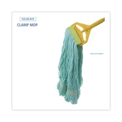 Boardwalk EcoMop Looped-End Mop Head, Recycled Fibers, Extra Large Size, Green, 12/CT -Professional cleaning tool store 4def57d08c1a27214e5fe0efc3fecfca2e